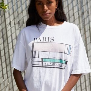 Brandy Melville John Galt Paris Graphic Tee